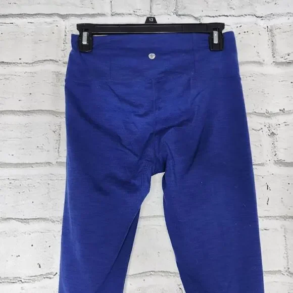 Manduka Essence High Rise Yoga Leggings Heather Blue Small - Picture 6 of 10